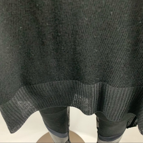 Kerisma Black Knit Poncho Style Top S - Picture 6 of 10